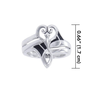 Nile River Goddess Silver Ring TR3731 - Jewelry